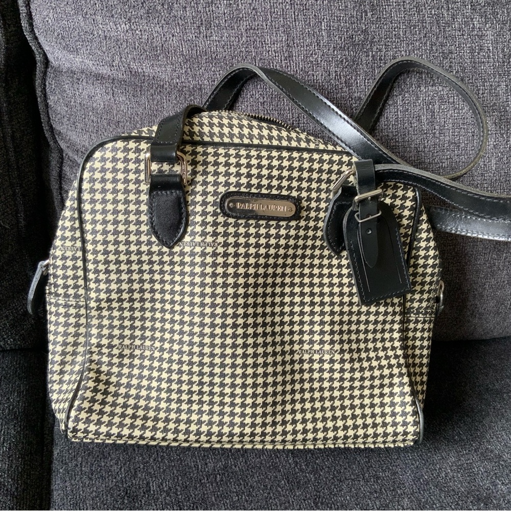 Ralph Lauren Houndstooth Handbag